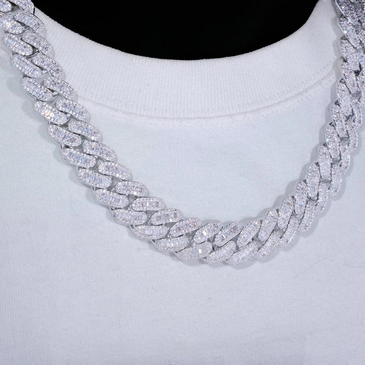 16MM BAGUETTE CUBAN LINK CHAIN - Mode Diamonds